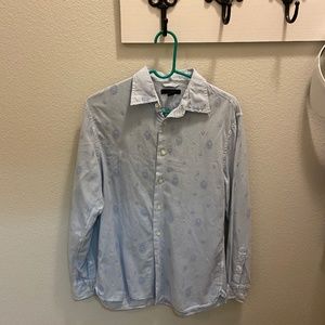 Men’s Blue Express Shirt, with embroidered design